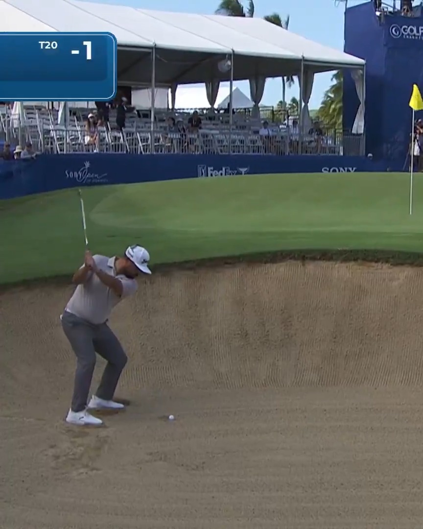 JJ Spaun starting off his year with an extremely routine eagle
