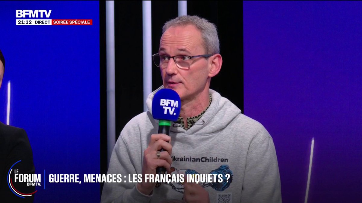 "Si l'Europe ne réagit pas, on va se trouver dans le même état qu'en 1938", estime Pierre, formateur et bénévole en Ukraine #FORUMBFMTV
