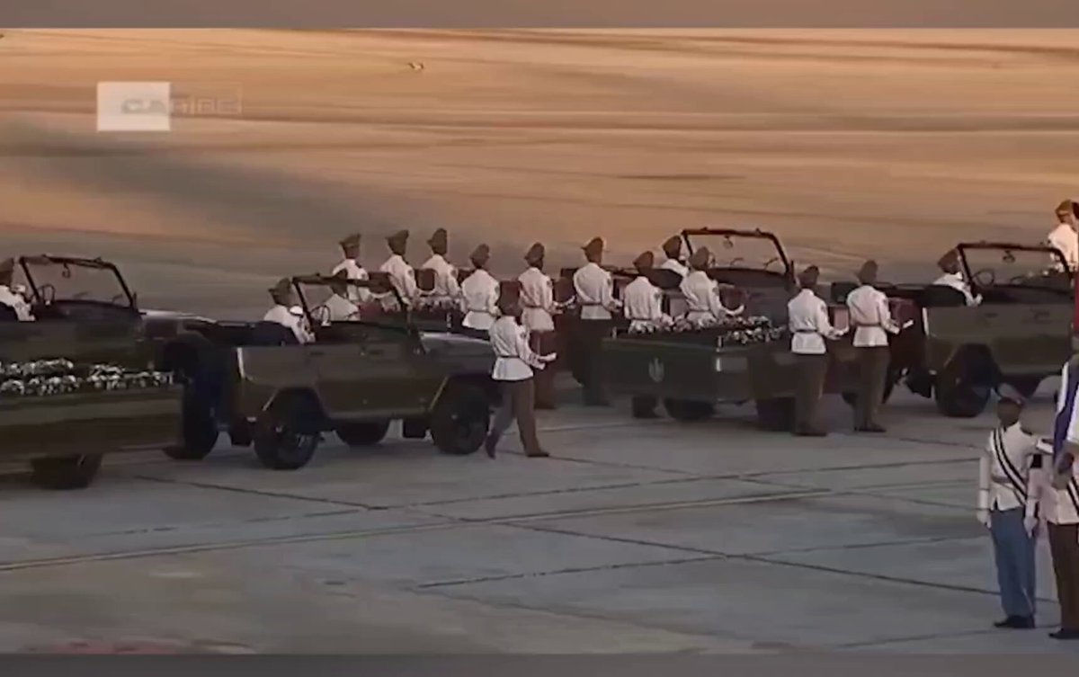 ¡ Zas ! Llegan a Cuba los restos de los militares cubanos que dijeron que NO existían. Y que TAMPOCO era parte de la guardia personal de Nicolás Maduro. Les decían "Las Avispas".. Con razón... 🤷🏼