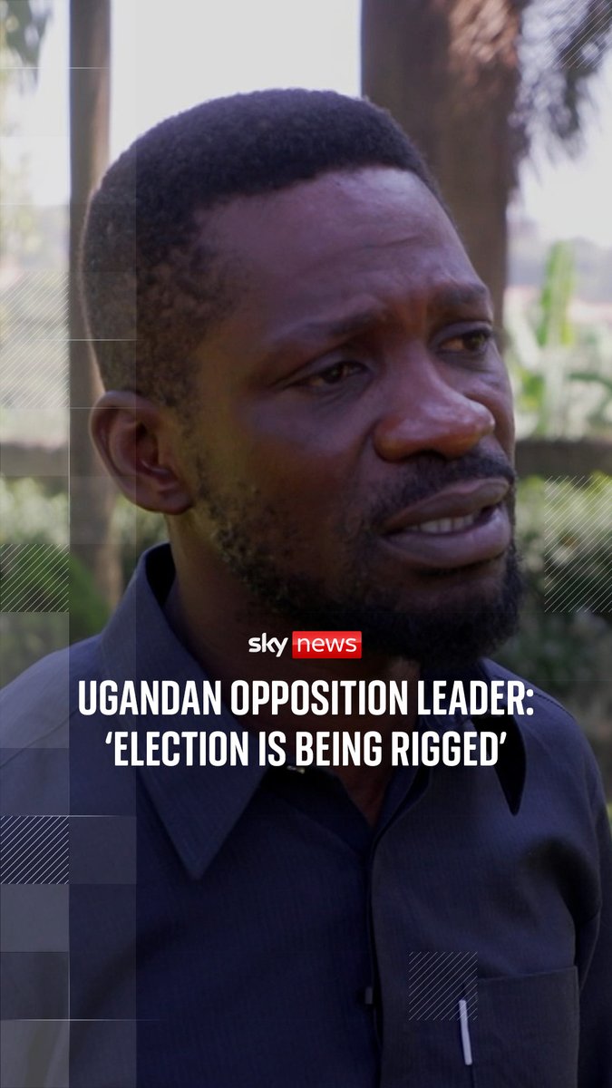 Ugandan opposition leader Bobi Wine says his team are being 'picked by security', amid his concerns the country's presidential election is 'being rigged'. 🔗