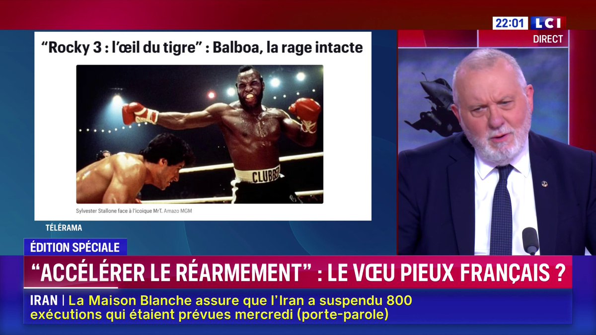 🔴 "L'œil du tigre" : à quoi Emmanuel Macron fait-il référence lors de ses vœux aux armées ? ⬇️ Écoutez le colonel Michel Goya 📺 Suivez notre édition spéciale sur LCI avec Darius Rochebin
