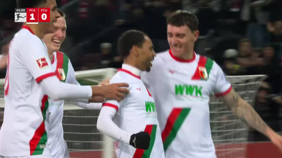 PAREN TODO... ¡¡¡ATENCIÓN AL TREMENDO GOLAZO DE CLAUDE-MAURICE PARA EL 1-0 DE AUGSBURGO ANTE UNION BERLIN!!! 📺 Mirá la #Bundesliga por #DisneyPlus Plan Premium