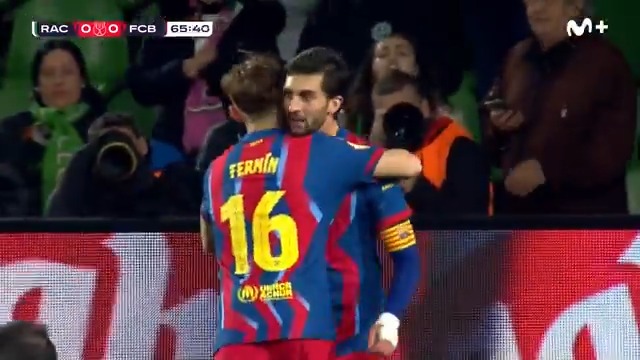 🎯 La asistencia de Fermín. 💥 La definición de Ferran Torres. El tanto del Barça en El Sardinero. #LaCopaMola #LaCasaDelFútbol