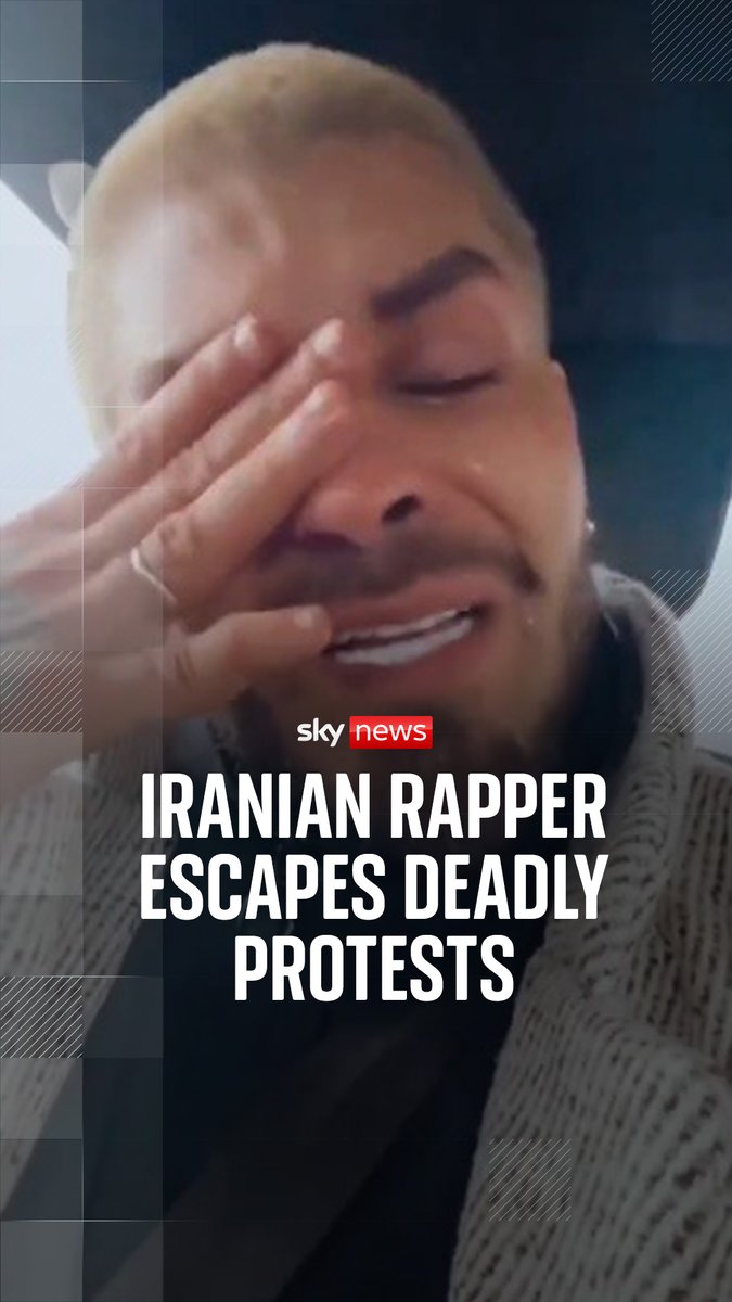 Iranian rapper Meraj Tehrani has been documenting protests in Tehran on his social media. After making an escape to Turkey, he called for 'foreign help'. 🔗