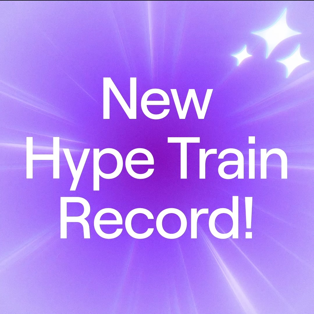 All aboard! Again! 🚂💨 @vedal987's community didn’t just break the Hype Train record, they smashed it TWICE by hitting levels 123 and then 126. Two record breaking runs = two new global emotes on the way. You earned them. 🫡✨ Who wants to challenge the champ? 👀
