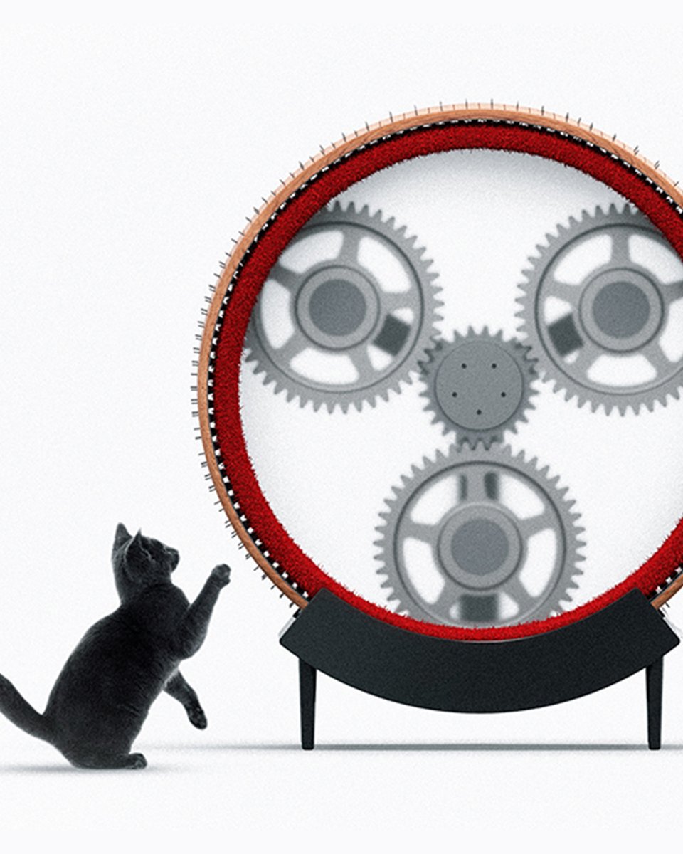 ヤマハとヤマハ発動機が手がけた「Cat Music Box」。 猫の動きを音楽に変える、遊び心いっぱいのデザインです。🐾🐈🎵 猫が中で走るとホイールが回転し、外側の音板がメロディを奏でます。 音板の並びを変えれば、飼い主が"猫の演奏"を自由にカスタマイズも。 詳しくはこちら👇 #ヤマハ #CatMusicBox #キャットホイール #CatToyDesign