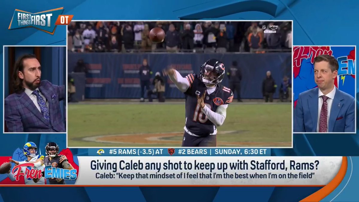 .Danny Parkins: “I know Stafford is a vet...but when you put in sub-zero temperatures, the noise in that stadium...” nick wright: “I do wonder if the crowd has it in them again… It is hard for me to believe that the crowd is going to be as much of a factor.”