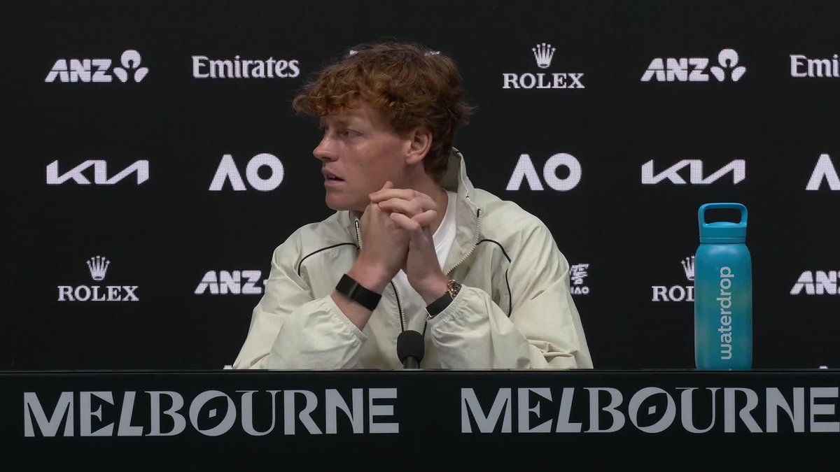 We believe you'll have more control over 3-5 sets too, Jannik 😅 Welcome back to Melbourne Park 💙 Wide World of Sports • ESPN • TNT Sports • WOWOWテニス • #AO26