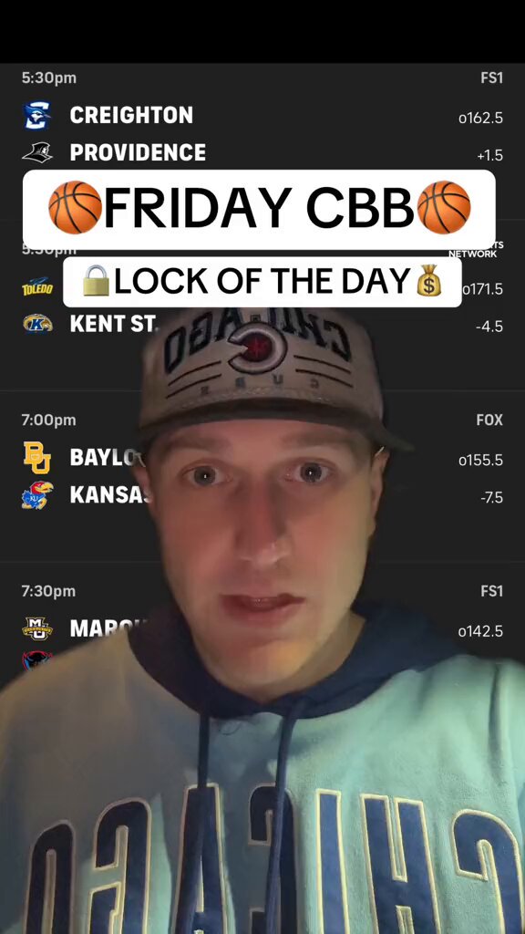 🏀Friday CBB🏀 3-0 Thursday SWEEP🧹💰🔥 🔒LOCK OF THE DAY🔒 Sending to everybody who Likes + Comments🚨(must be following me to receive the DM)