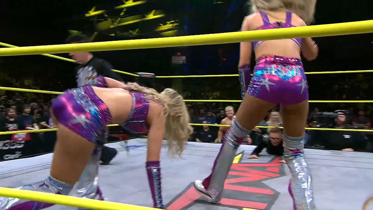 Mr. Elegance just helped m by elegance🥂💖💫 and Heather by Elegance 💋 STEAL the TNA Knockouts World Tag Team titles! #TNAiMPACT