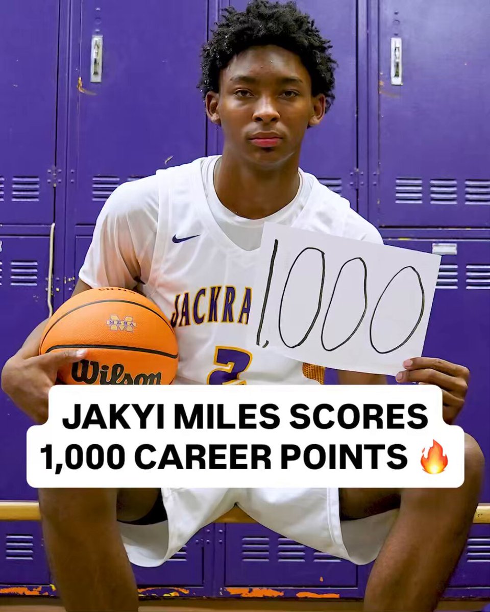 Top 10th grader Jakyi Miles goes off for 47 points and hits 1,000 career points. He becomes the youngest to do school in his school’s history.
