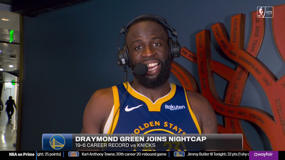 "That guy's not scoring on me. ... Ask him, he know." Draymond revealed what he said before he hugged Mike Brown mid-game 😅