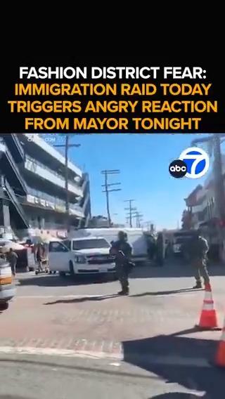 Panic in L.A.'s downtown Fashion District today as multiple federal agents move in in a mass immigration raid. The operation drawing swift condemnation from Mayor Karen Bass. Eyewitness News is live with the illegal immigration crackdown sweeping SoCal. Tonight at 11 from ABC7.