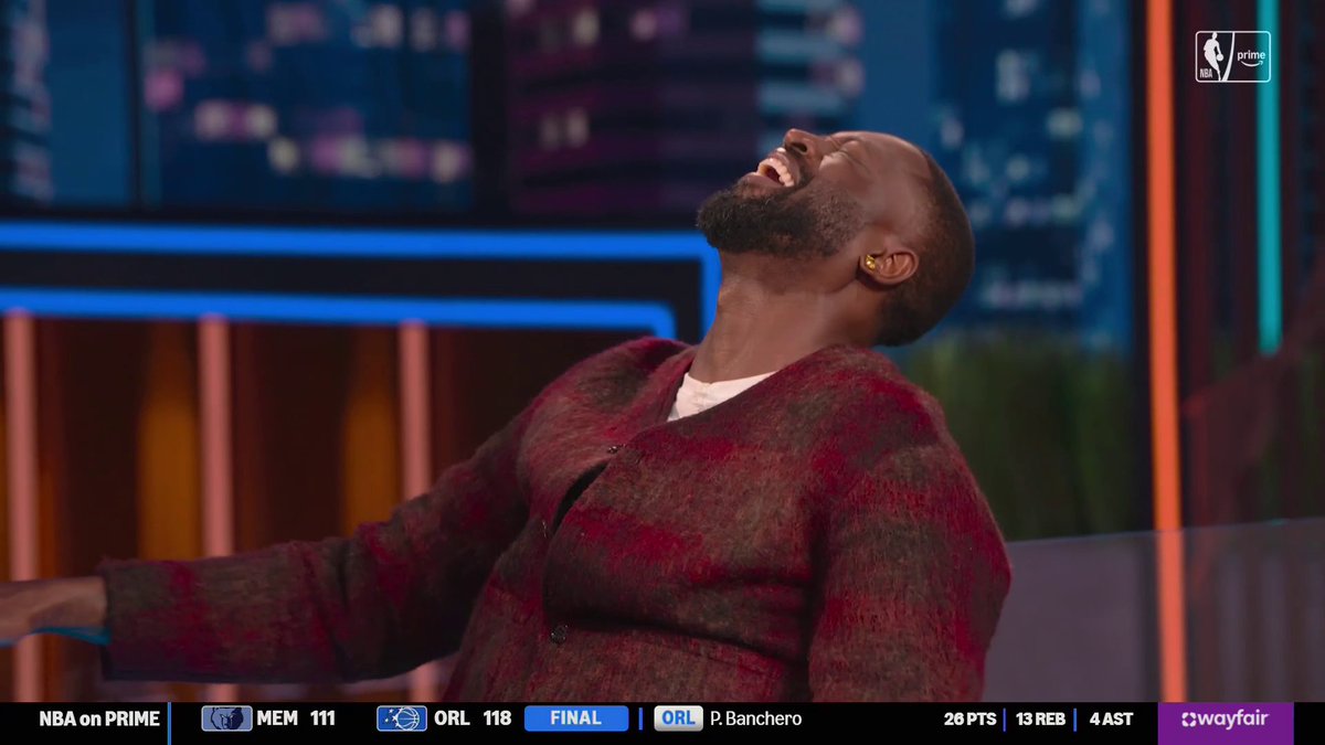 After 14 hours, delirium set in on the NBA on Prime set 😂