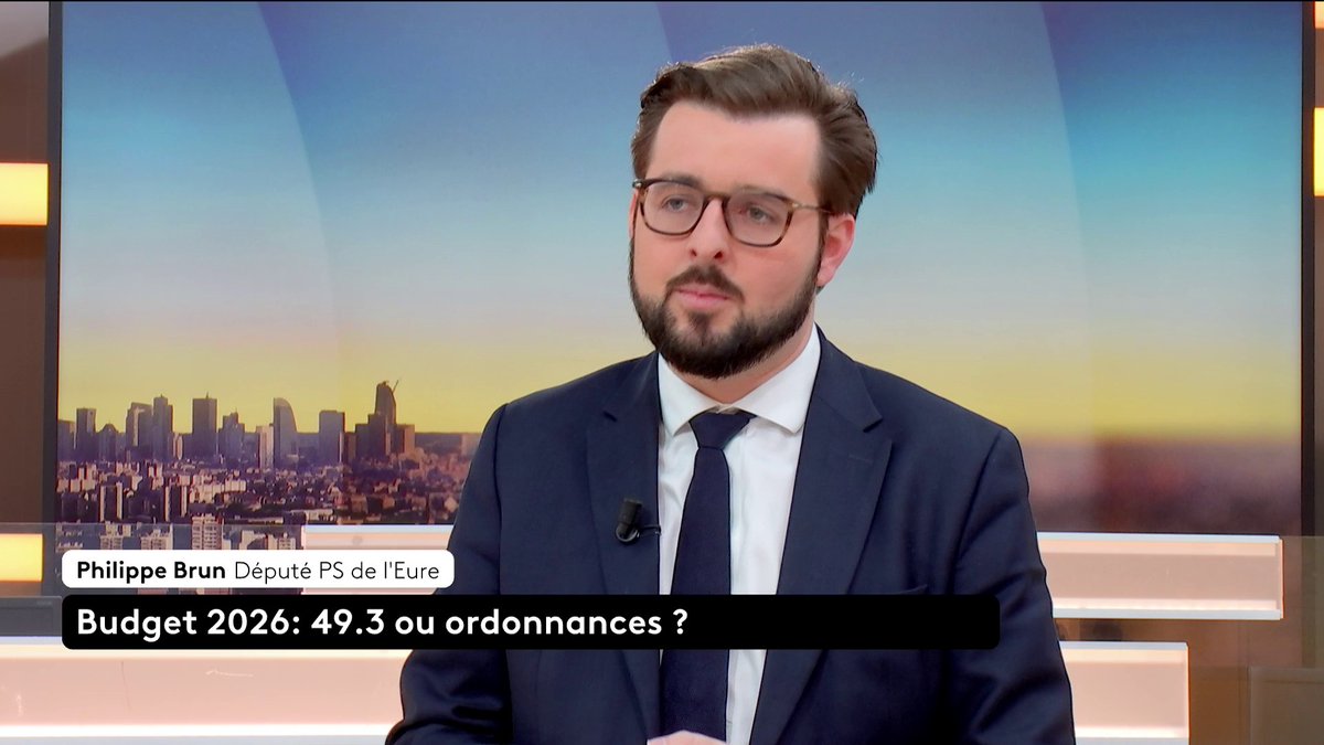 🔴 🗣 Si le gouvernement avait recours aux ordonnances pour le budget, "ça serait extrêmement grave", alerte Philippe Brun, député PS. "Ça serait une sorte de coup d'Etat rampant", ajoute-t-il. #canal16