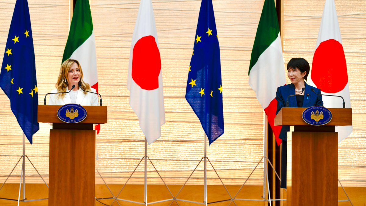 Tokyo, dichiarazioni congiunte alla stampa con il Primo Ministro del Giappone, 高市早苗