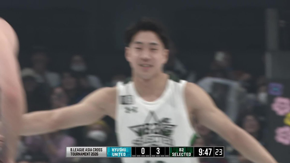 SEMIFINALは20分ノックアウトの制限時間10分！ 第一試合は九州ユナイテッド🆚B2セレクテッド 試合開始早々、先制点を決めたのは地元・長崎に凱旋したB2セレクテッド#10 永野のジャンパー！ 🔽バスケットLIVEで観戦📡 #Bリーグオールスター #りそなグループ