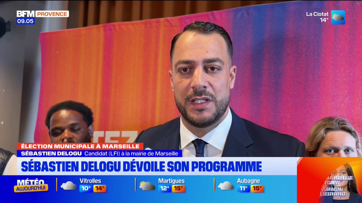 รlection Municipale ร Marseille. Sรฉbastien Delogu dรฉvoile son programme