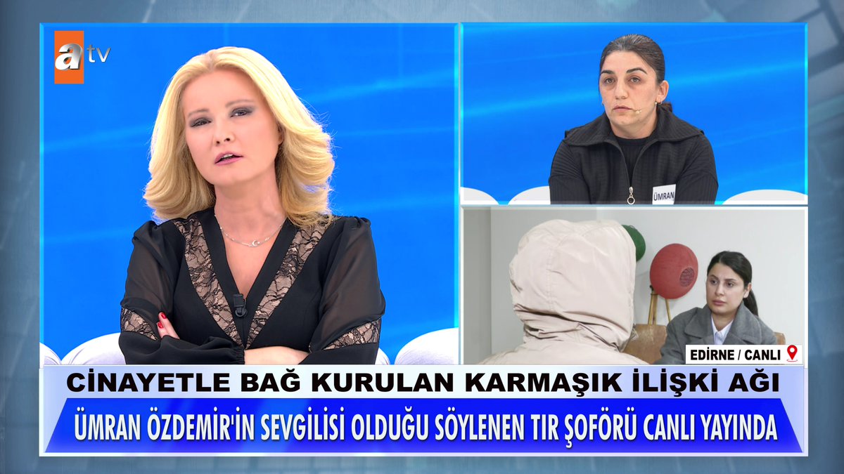 Cinayetle bağ kurulan karmaşık ilişki ağı. Ümran Özdemir'in sevgilisi olduğu söylenen tır şoförü canlı yayında... #MügeAnlıİleTatlıSert #MügeAnlı atv