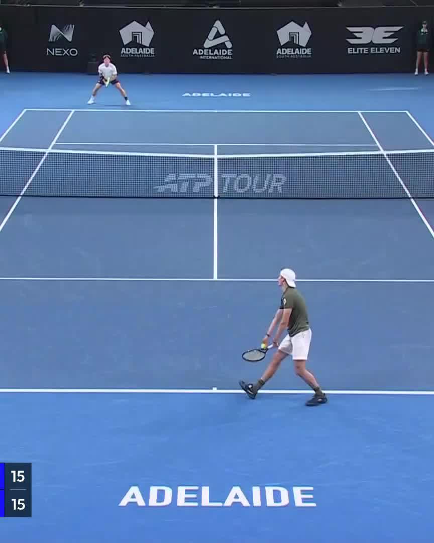 Stunning point from Humbert 😱 #AdelaideTennis