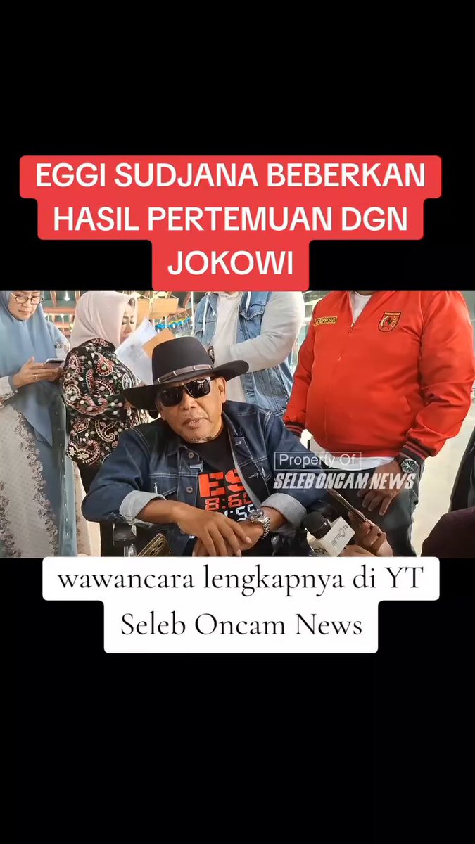 Klarifikasi langsung dari Eggy Sudjana soal hasil kunjungan’nya kerumah Jokowi