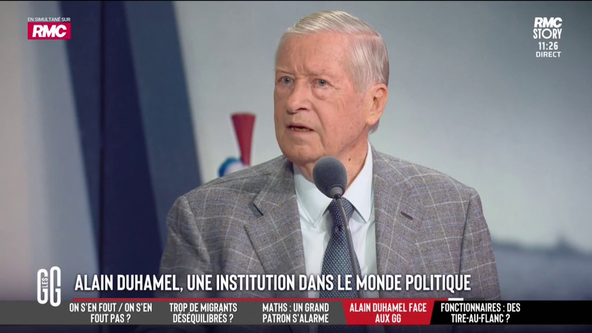 🎙️ Alain Duhamel : "Sébastien Lecornu est le Premier Ministre le plus inattendu et le plus original que j'ai connu, par son style et sa modestie flamboyante. Il est astucieux." #GGRMC