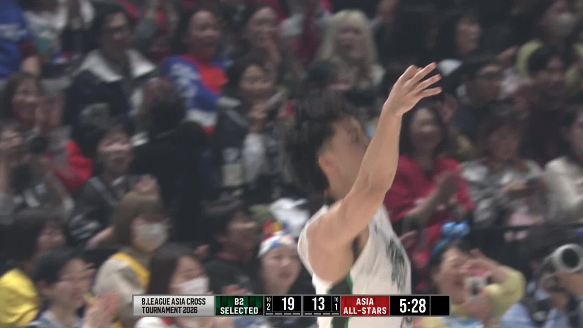 #Bリーグオールスター で躍動するトビン マーカス海舟！ 連続得点を決めチームを勢い付ける！！ 🔽バスケットLIVEで観戦📡 #Bリーグ #りそなグループ