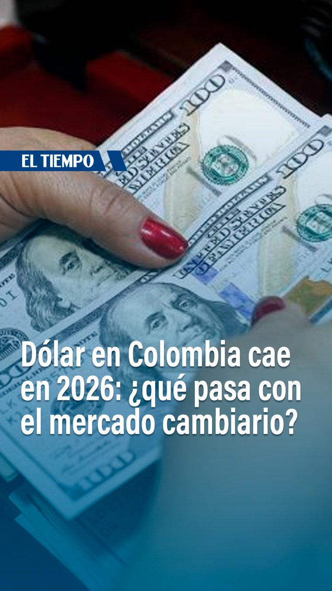 💵 El dólar en Colombia comenzó el 2026 sin mayores sobresaltos mayores y con una señal clara: el peso, por ahora, resiste. ¿qué está pasando con el mercado cambiario? #ElTiempoLeExplica