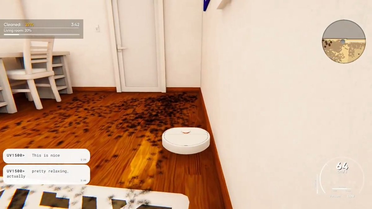 VacBot Simulator announced A robot vacuum simulator where, no matter how much you play, your real room doesn't get clean.