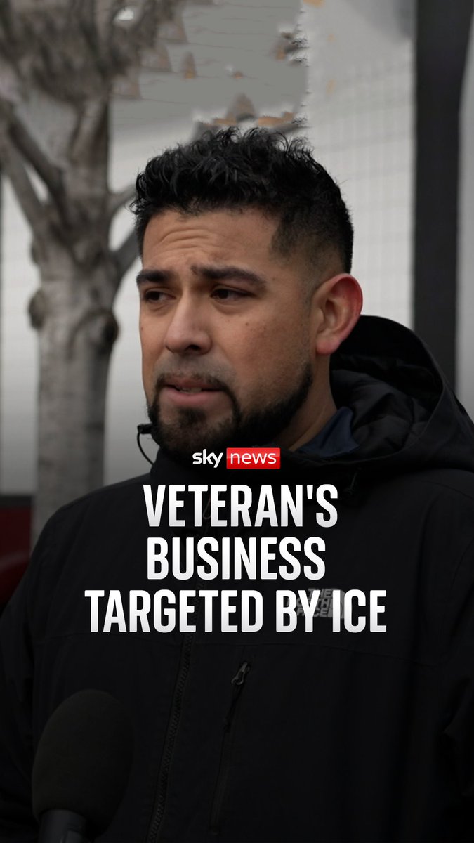 'This is not what I fought for.' Nesta Rodriguez, a local business owner, spoke to Sky's Martha Kelner after his business in Minneapolis was targeted by ICE agents who took one of his employees. Read more: