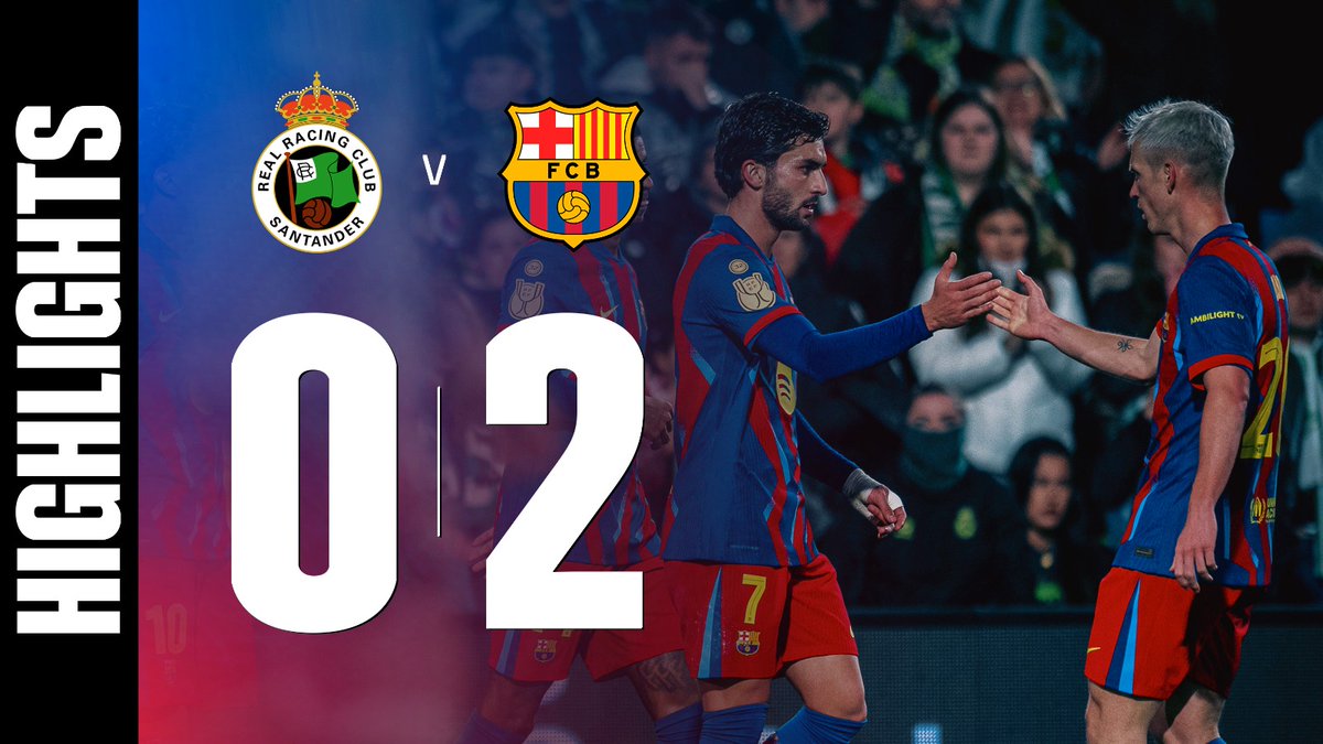 🍿HIGHLIGHTS Racing Santander 0️⃣-2️⃣ Barça