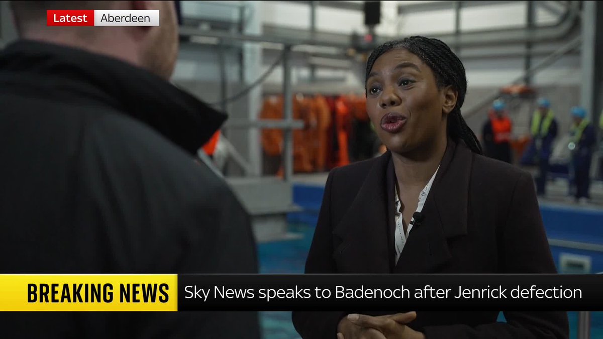 Tory leader Kemi Badenoch tells Sky's Connor Gillies that she's "100% confident" that no one else in her top team will defect to Reform. Robert Jenrick joined Nigel Farage's party after she sacked him from the shadow cabinet. Latest 🔗 📺 Sky 501