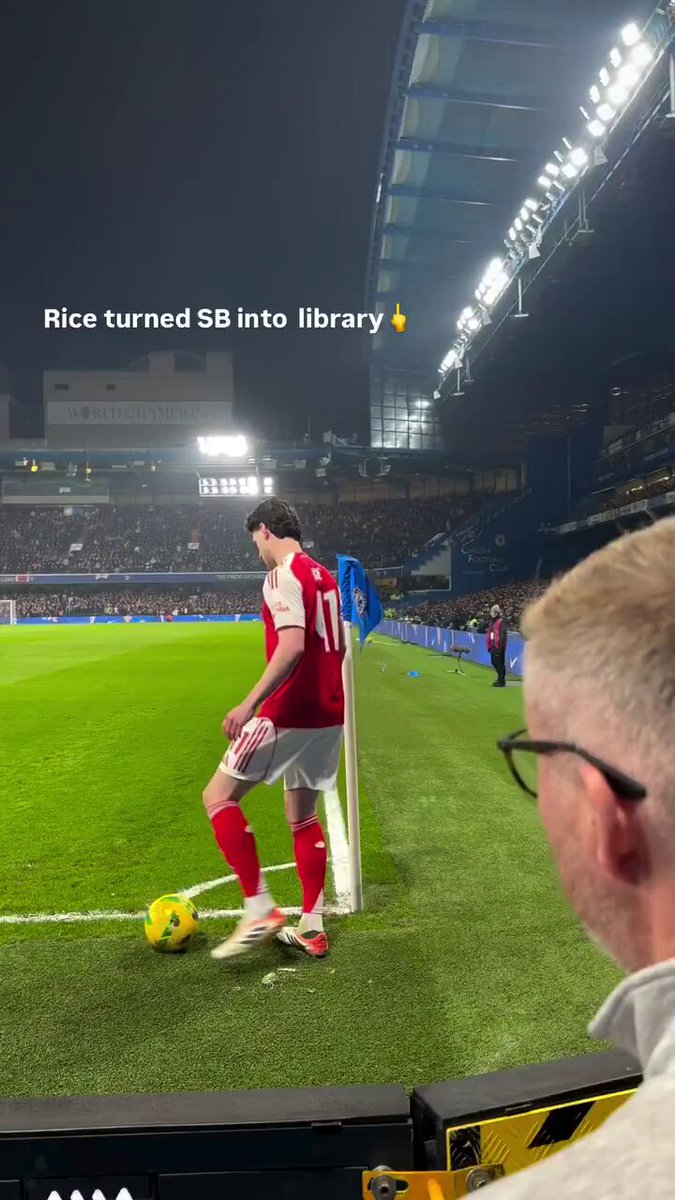 O Declan Rice comeu sem pena os torcedores do Chelsea. Sensação de poder absurda.