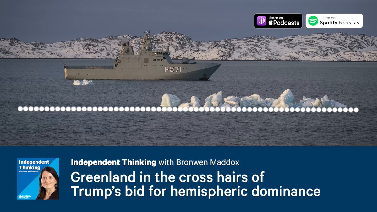 Podcast🎙️| Greenland in the cross hairs of Trump’s bid for hemispheric dominance Our experts discuss whether after the strike on Venezuela, Donald Trump will move against Greenland. Apple: Spotify: