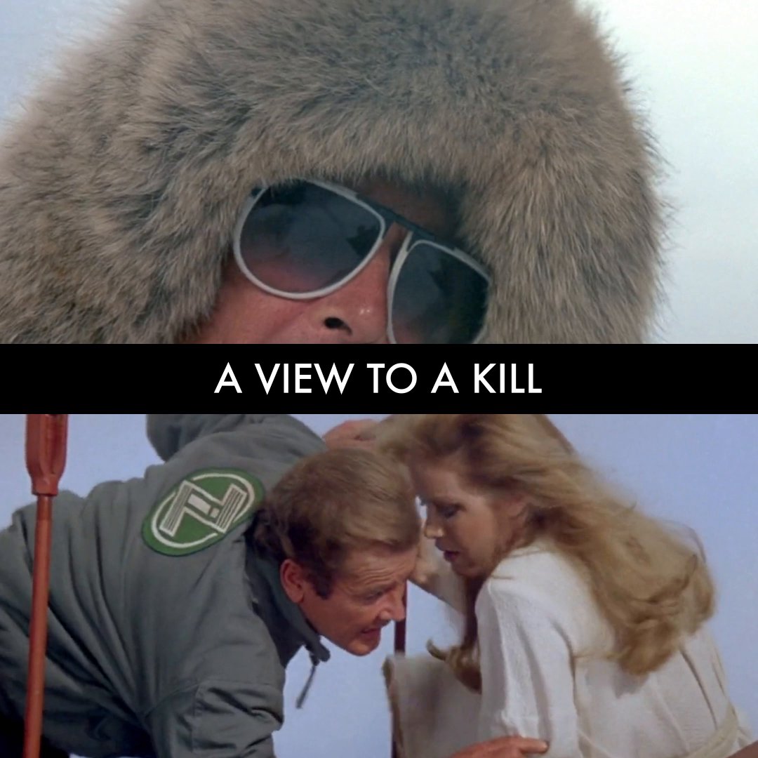 Remembering Sir Roger Moore on the anniversary of his last day on the set of A VIEW TO A KILL, his final movie as 007.