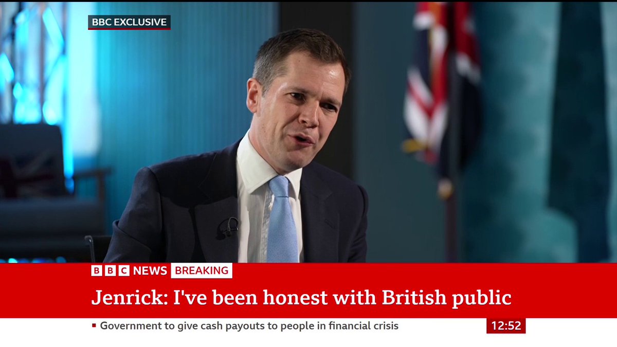 I have chosen to "put personal ambition to one side and to put the country first," Robert Jenrick tells Laura Kuenssberg after his defection from the Conservatives to Reform UK Follow live: