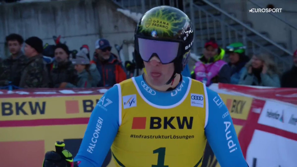 Giovanni Franzoni da URLO a Wengen! 🔥⛷️ Con il pettorale 1 firma il capolavoro sul SuperG più duro della Coppa del Mondo e conquista il primo trionfo in carriera sul mitico Lauberhorn 💙 #EurosportSCI