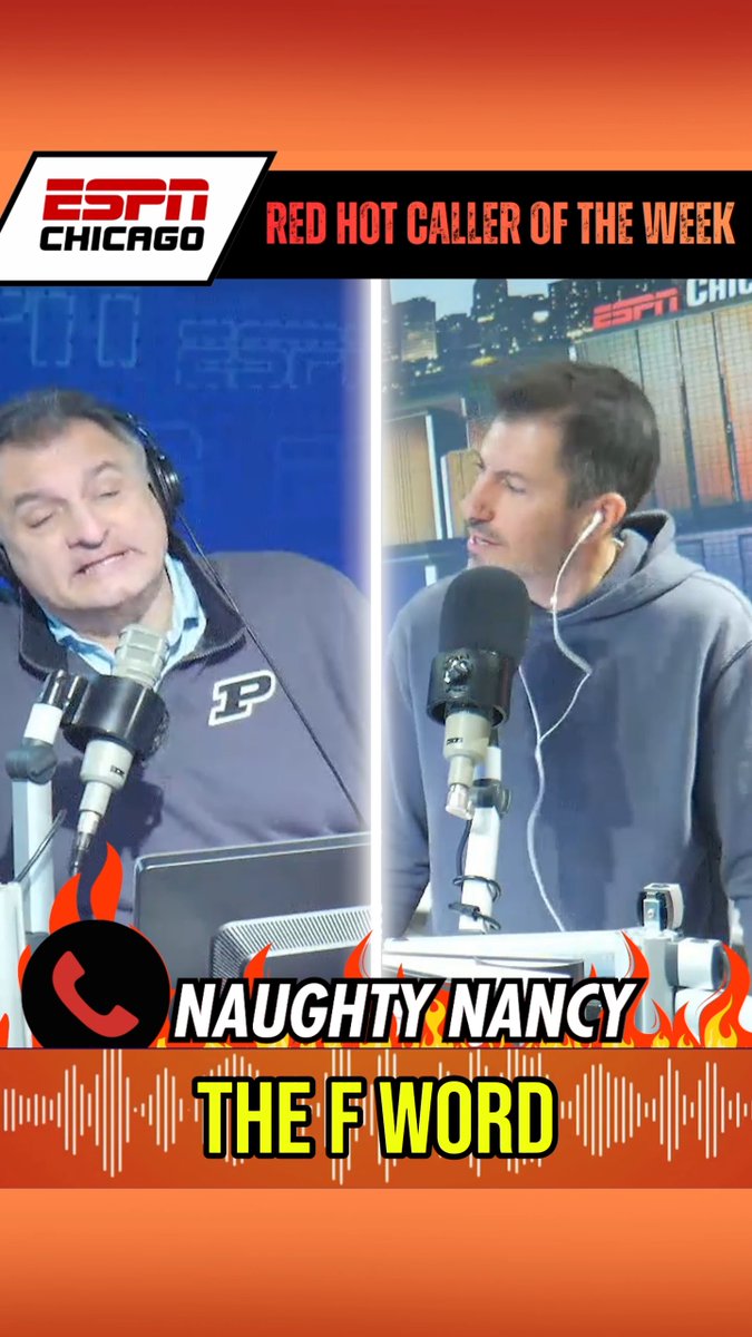 RED HOT CALLER OF THE WEEK: Naughty Nancy from Wilmette! Carmen DeFalco x Jurko #Caller #ESPN #Bears #FTP #NFLPlayoffs