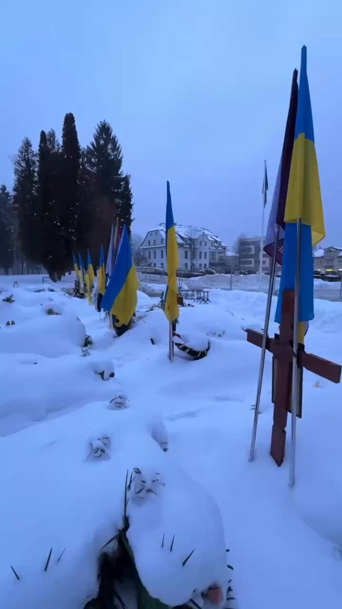 This is a new military cemetery in Lviv. It was opened only on December 11. Those who say they are ready to fight for as long as it takes, how many other's sons and daughters are you willing to lay into the cold earth for your illusions?