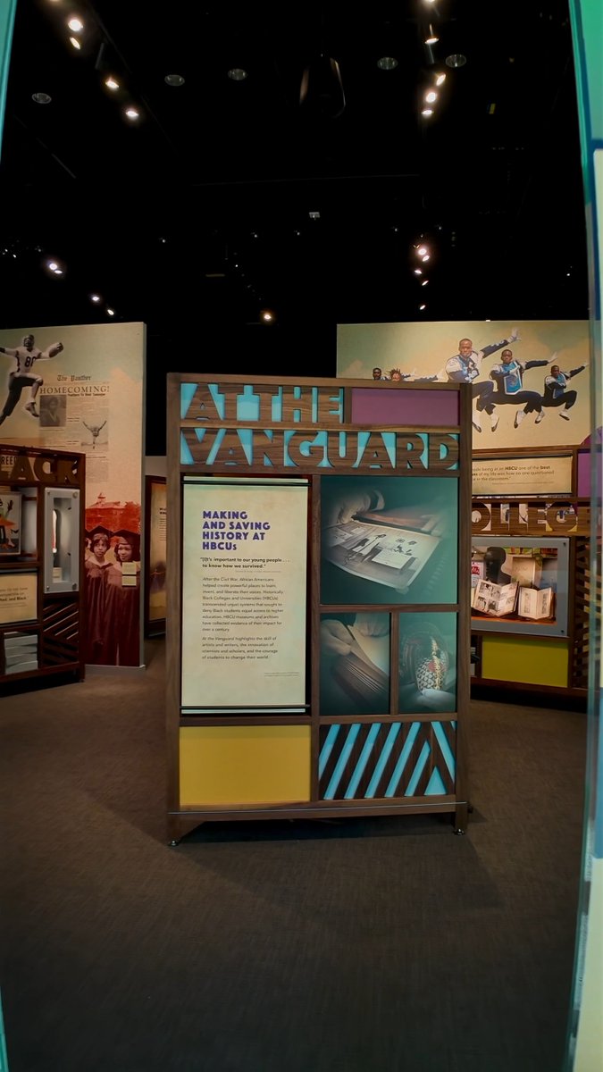 We are opening “At the Vanguard: Making and Saving History at HBCUs” today. This traveling exhibition draws from 5 partner institutions, highlighting their deep collections and roles in cultivating future artists, museum professionals, and scholars.