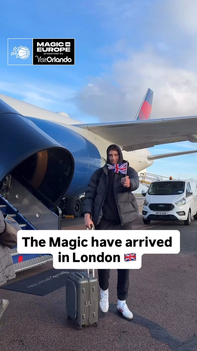 touched down in London 🇬🇧 Visit Orlando ☀️