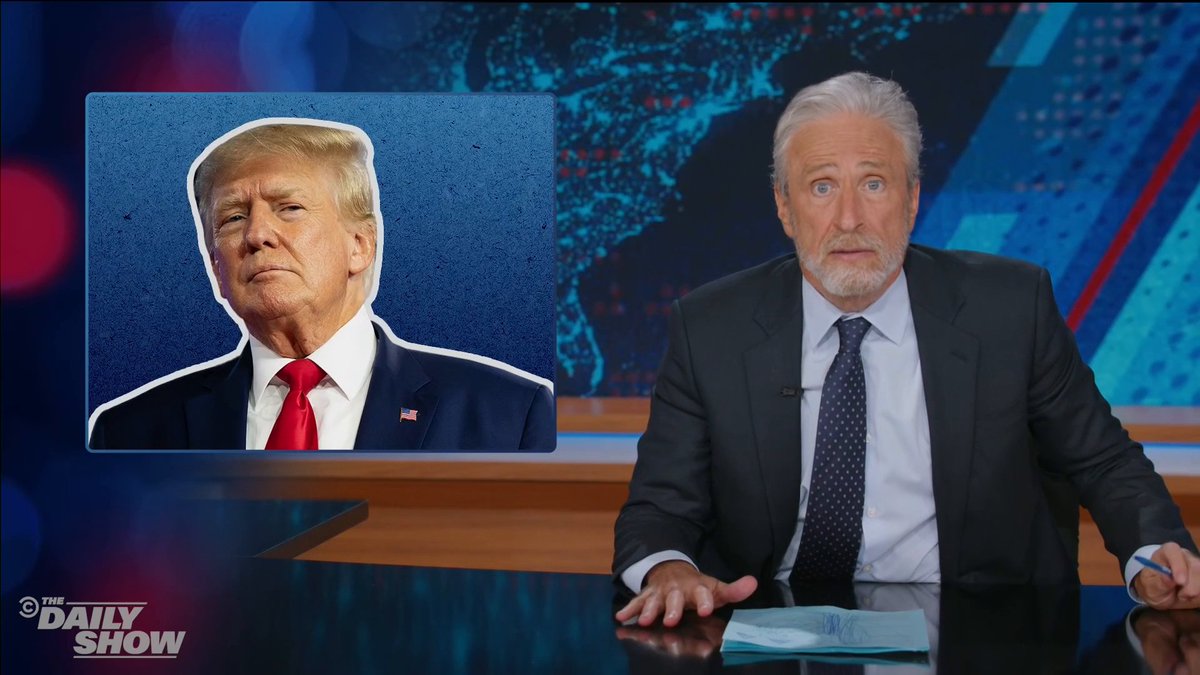 .Jon Stewart: "We are on the Donald Trump Gravitron. We don't know what up or down is, we just know it feels like we are going to vomit"