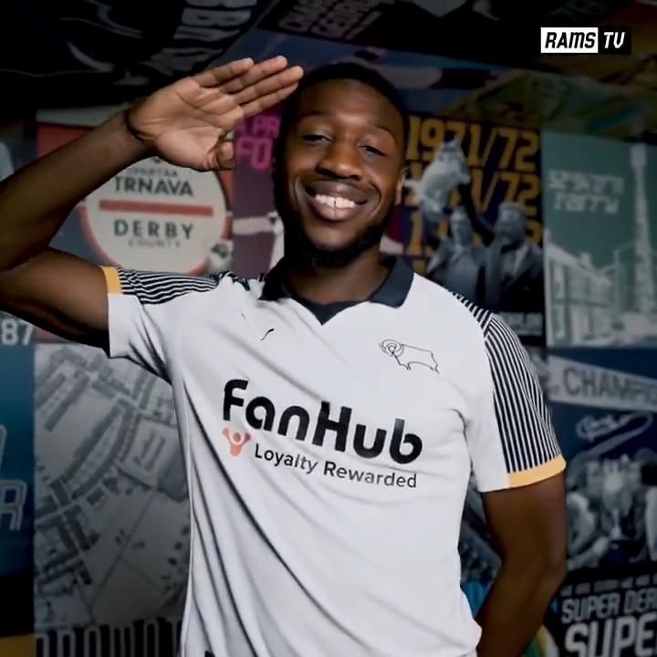 The General brings his Pride Park journey to a close. 🫡 89 appearances, eight goals - a crucial part in getting back to, and remaining in, the Championship. Thank you, @EbouAdams! 🖤
