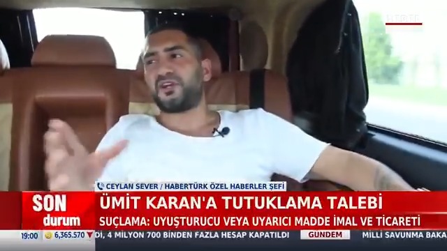 #SONDURUM - Ümit Karan'a tutuklama talebi Suçlama: Uyuşturucu veya uyarıcı madde imal ve ticareti