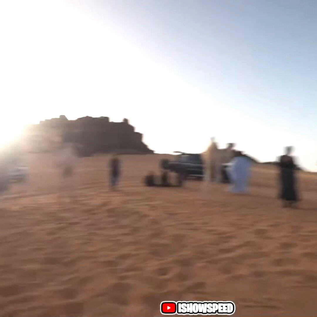 🚨WATCH: iShowSpeed stumbles into a random rave in the Sahara Desert, Algeria — and the music is so good he can’t help but jump in and add his own American-style dance moves to the mix