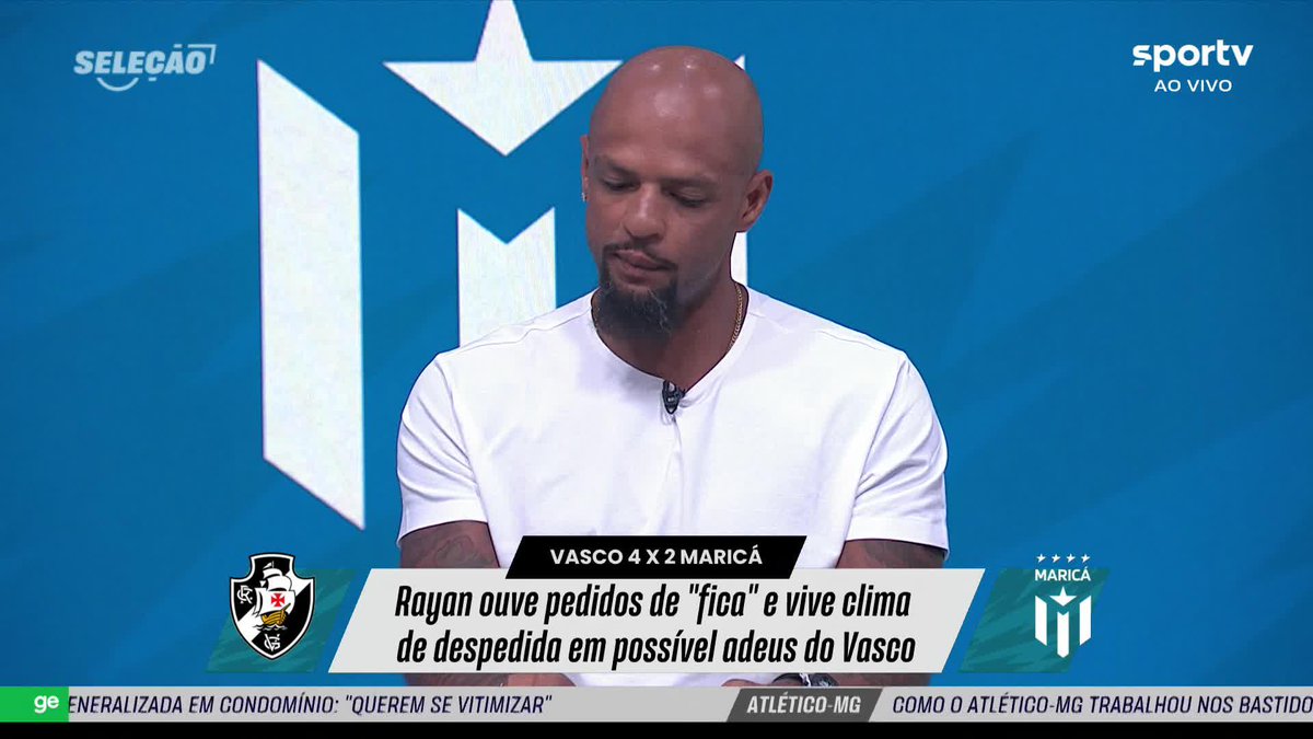 “Se for vender o Rayan, o Vasco tem que ter um plano. Quem vai vir? Não vem falar que quem está vindo da Udinese (Brenner), que é muito bom atacante, vai preencher essa lacuna. É outro tipo de jogador.” 🎙️ Felipe Melo. 🎥 sportv | ge
