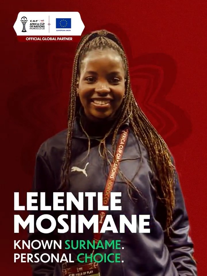 Lelentle Mosimane. Living the experience on her own terms. 🌟 Proud of her surname, Lele took on the #TotalEnergiesAFCON2025 as a volunteer. Determined to write her own story. ❤️ EU International Partnerships 🇪🇺