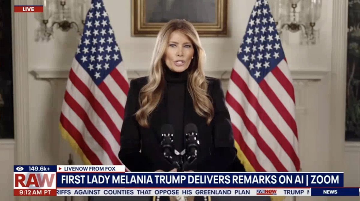 Melania Trump: “AI is extending the conceptual in ways never dreamed of before.”