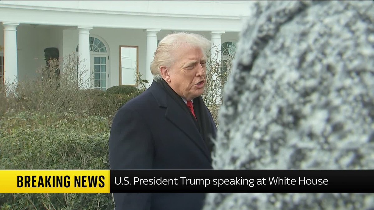 Donald Trump says he is speaking with NATO on occupying Greenland. Earlier today he said he may put tariffs on countries that do not support his plan for the US to control the semi-autonomous territory 📺 Sky 501, Virgin 602, Freeview 233 and YouTube