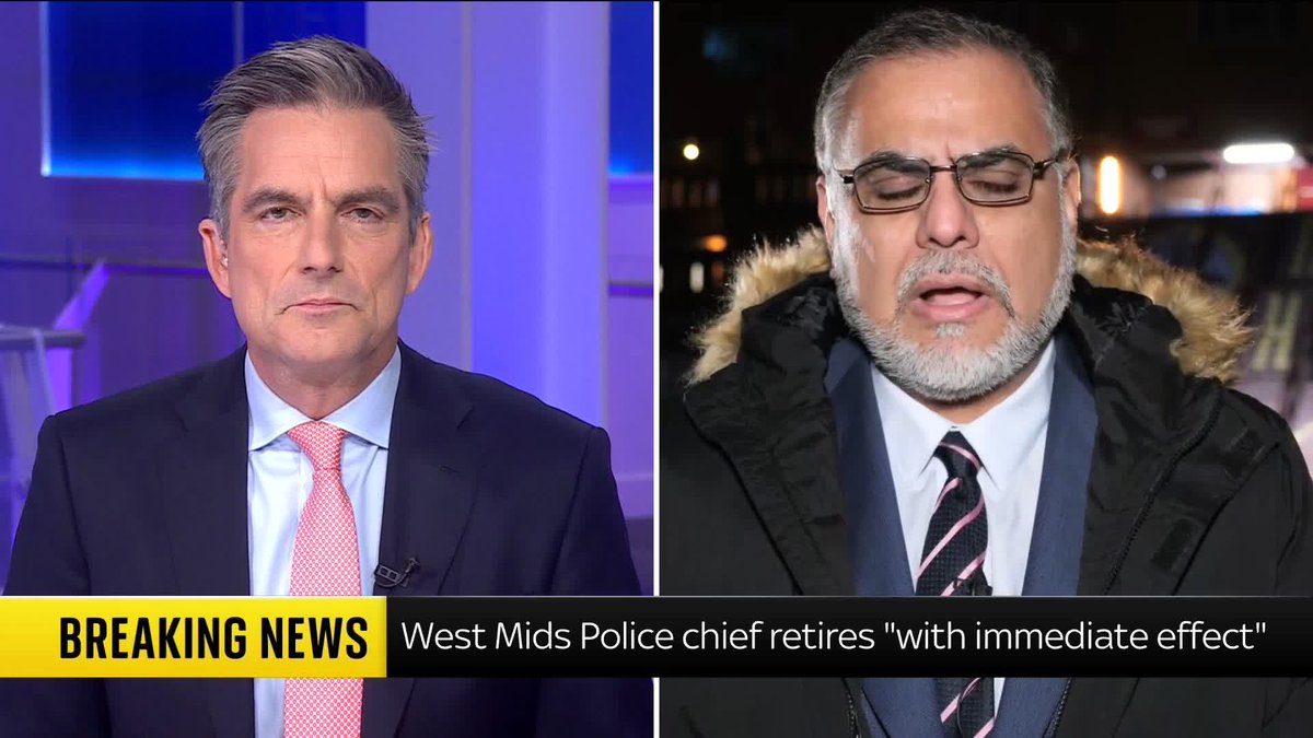"He has been thrown under the bus for doing his job." Birmingham Perry Barr MP Ayoub Khan says the retirement of the chief constable of West Midlands Police due to the Maccabi fan ban fallout and subsequent inquiry was “trial by social media” 📺 Sky 501